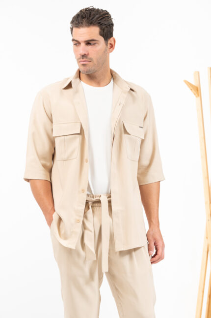 Overshirt Vittorio 300-24-Aviano Beige