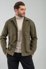 Overshirt Vittorio 300-2324-JAMES Olive - Image 2