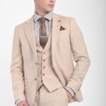 Κοστούμι Vittorio 100-23-PONTE Beige