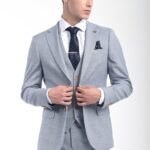 Κοστούμι Vittorio 100-23-PONTE L Blue