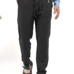 Λινό Παντελόνι Vittorio 500-24-ISLAND Black