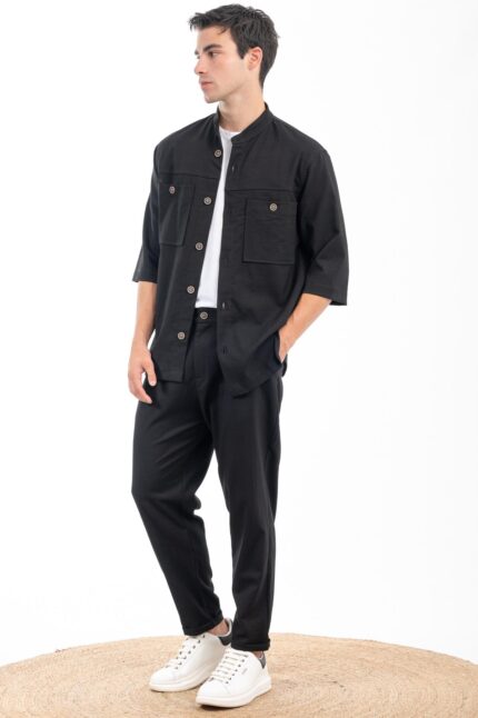 Overshirt Vittorio 300-23-BIANCO-2 Black