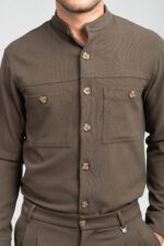 Oveshirt Vittorio 300-2223-MOLVENO Olive - Image 4