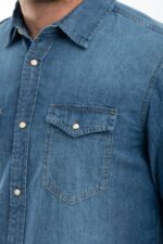 Πουκάμισο Τζιν Jack & Jones 12138115 Blue - Image 5