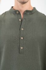Overshirt Vittorio 300-24-SPIAGGIA Olive - Image 6
