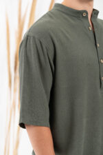 Overshirt Vittorio 300-24-SPIAGGIA Olive - Image 7