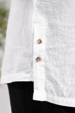 Λινό Πουκάμισο Vittorio 800-24-400 White - Image 9