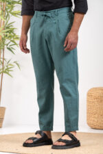 Λινό παντελόνι Vittorio 500-24-Amalfi Dysty Mint - Image 3