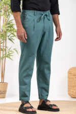 Λινό παντελόνι Vittorio 500-24-Amalfi Dysty Mint - Image 5