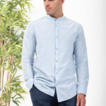 Λινό Πουκάμισο Vittorio 800-24-402 L.Blue