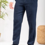 Λινό παντελόνι Vittorio 500-24-Island Blue