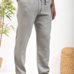 Λινό παντελόνι Vittorio 500-24-Island Grey