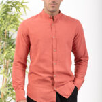 Λινό Πουκάμισο Vittorio 800-24-402 Rosewood