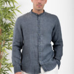 Λινό Πουκάμισο Vittorio 800-24-016 Navy