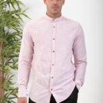 Λινό Πουκάμισο Vittorio 800-24-401 Rosewood