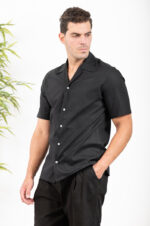 Λινό Πουκάμισο Vittorio 800-24-5000 Black - Image 6