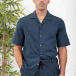 Λινό Πουκάμισο Vittorio 800-24-5000 Blue