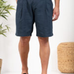Λινή Βερμούδα Vittorio 500-24-renato Blue
