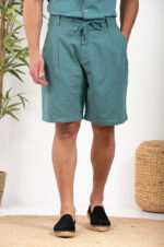 Λινή Βερμούδα Vittorio 500-24-renato Dusty Mint - Image 2