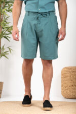 Λινή Βερμούδα Vittorio 500-24-renato Dusty Mint - Image 3