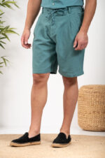 Λινή Βερμούδα Vittorio 500-24-renato Dusty Mint - Image 4