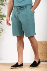 Λινή Βερμούδα Vittorio 500-24-renato Dusty Mint - Image 5