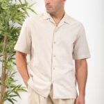 Λινό Πουκάμισο Vittorio 800-24-5000 Beige