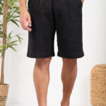 Λινή Βερμούδα Vittorio 500-24-Passion Black