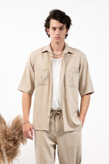 Overshirt Vittorio 300-23-Santo-1 Beige