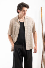 Πουκάμισο Vittorio 800-24-103 Beige - Image 4