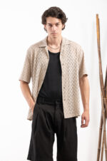 Πουκάμισο Vittorio 800-24-103 Beige - Image 3