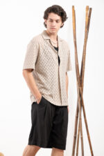 Πουκάμισο Vittorio 800-24-103 Beige - Image 6