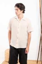 Πουκάμισο Vittorio 800-24-310 Beige - Image 6