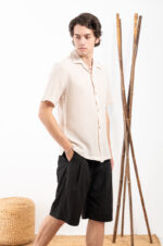 Πουκάμισο Vittorio 800-24-310 Beige - Image 7