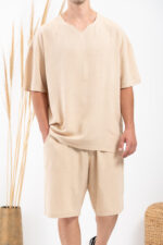 Μπλούζα Vittorio Oversized 200-24-IOS Beige - Image 3