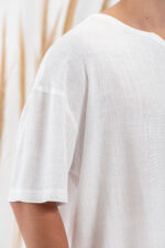 Μπλούζα Vittorio Oversized 200-24-IOS White - Image 7