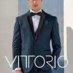 Κοστούμι Γαμπριάτικο Vittorio 100-2324-SMOKIN Petrol