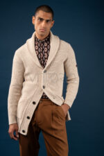 Πλεκτή ζακέτα Vittorio 700-2223-007 Ecru - Image 2