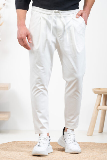Παντελόνι Vittorio 500-24-JENOA Off White