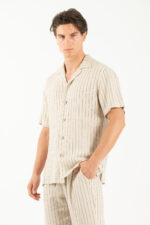 Πουκάμισο Vittorio 800-25-TINOS Beige - Image 3