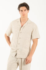 Πουκάμισο Vittorio 800-25-TINOS Beige - Image 4