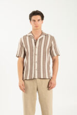 Πουκάμισο Vittorio 800-25-012 Beige - Image 2