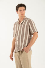 Πουκάμισο Vittorio 800-25-012 Beige - Image 3