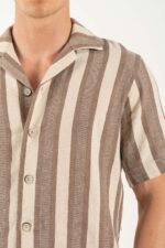 Πουκάμισο Vittorio 800-25-012 Beige - Image 5