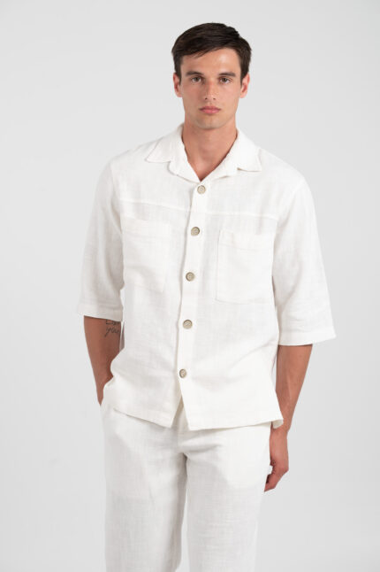 Overshirt Vittorio 300-25-ISLAND OFF WHITE