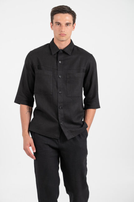 Overshirt Vittorio 300-25-ISLAND BLACK