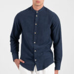 Λινό πουκάμισο Vittorio 800-25-500 BLUE