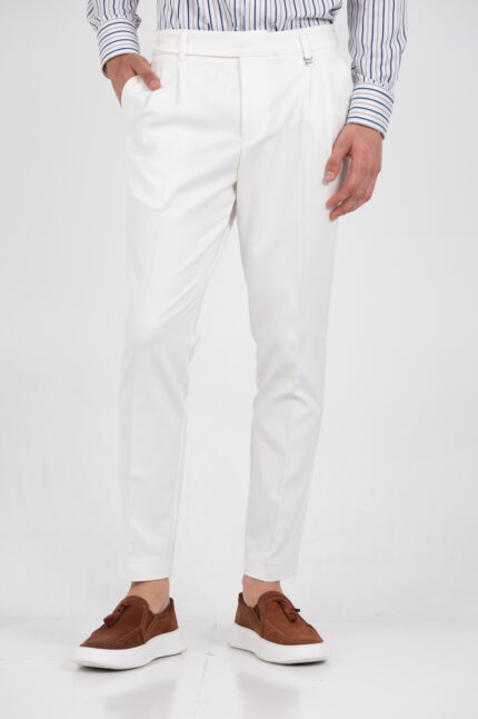 Παντελόνι Vittorio 500-25-BARONE White