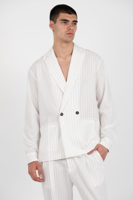 Overshirt Vittorio 300-25-GENOVA WHITE