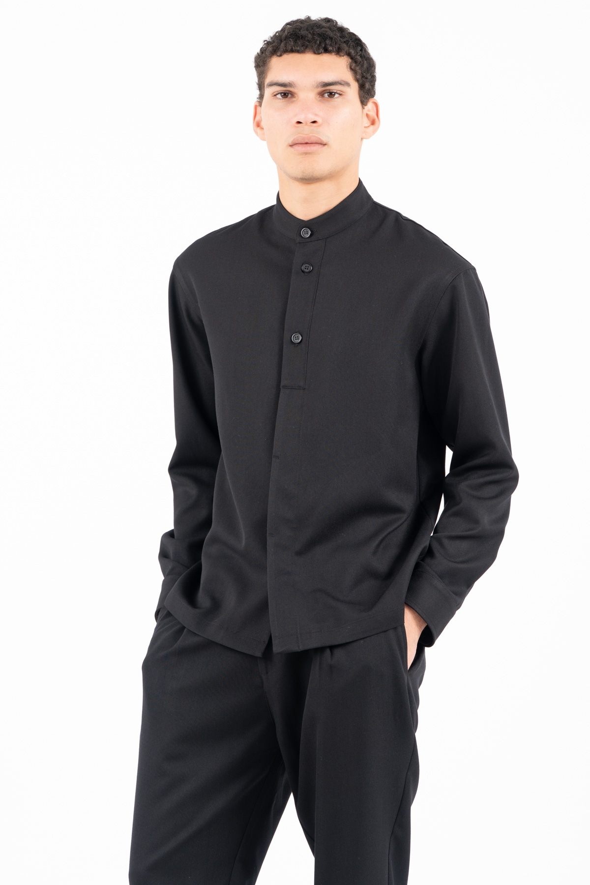 1-5.jpg Overshirt Vittorio 300-2526-MORRONE BLACK - Image 1